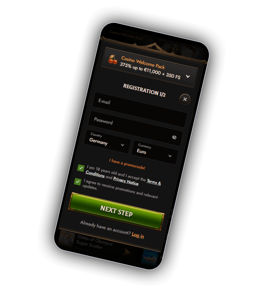 Crusaado Casino Registration