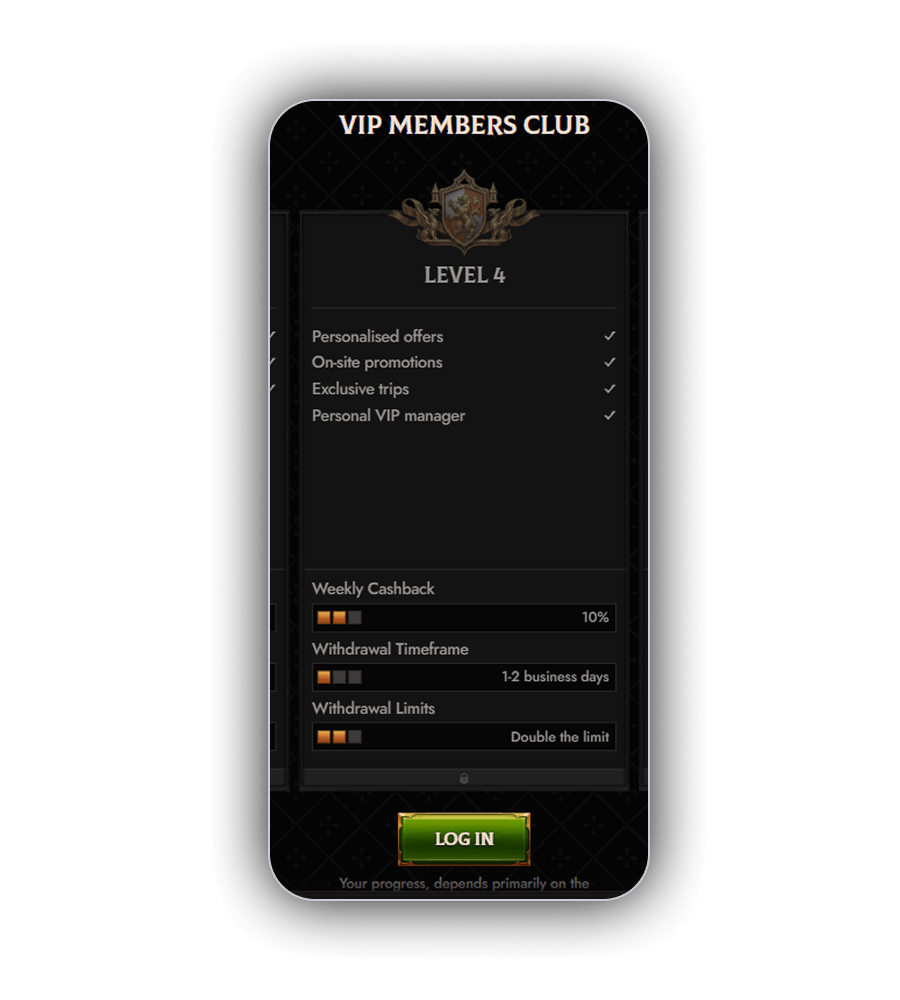 Crusaado Casino VIP Club